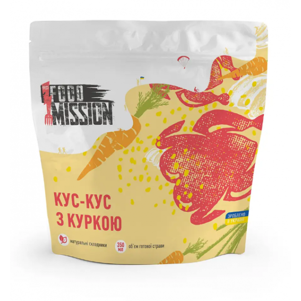 Кус-кус з куркою FOOD MISSION 100г Кус-кус з куркою FOOD MISSION 100г